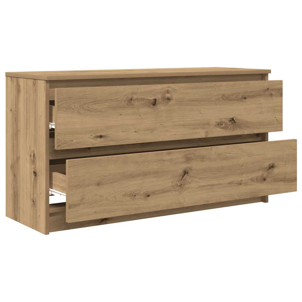 vidaXL Szafka RTV Artisan Oak 100x35x54 cm Drewno klejone