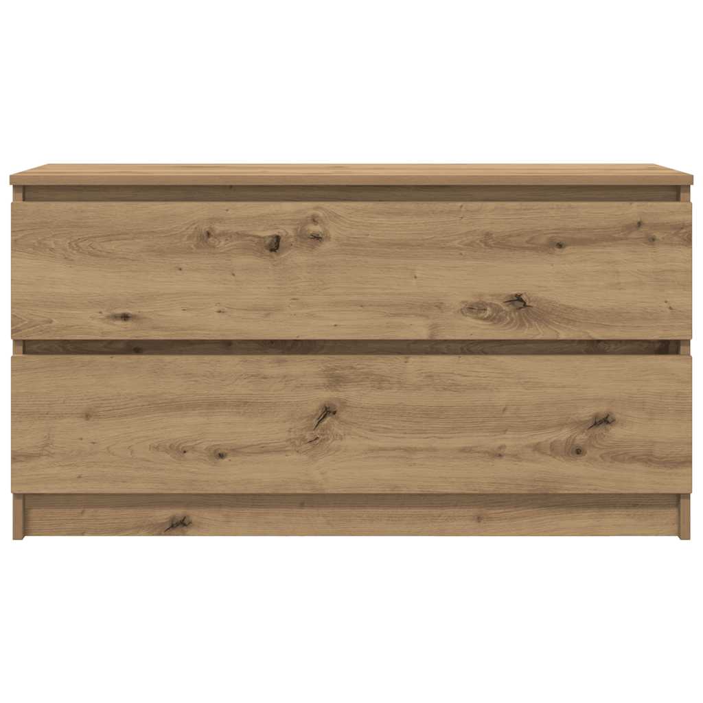 vidaXL Szafka RTV Artisan Oak 100x35x54 cm Drewno klejone