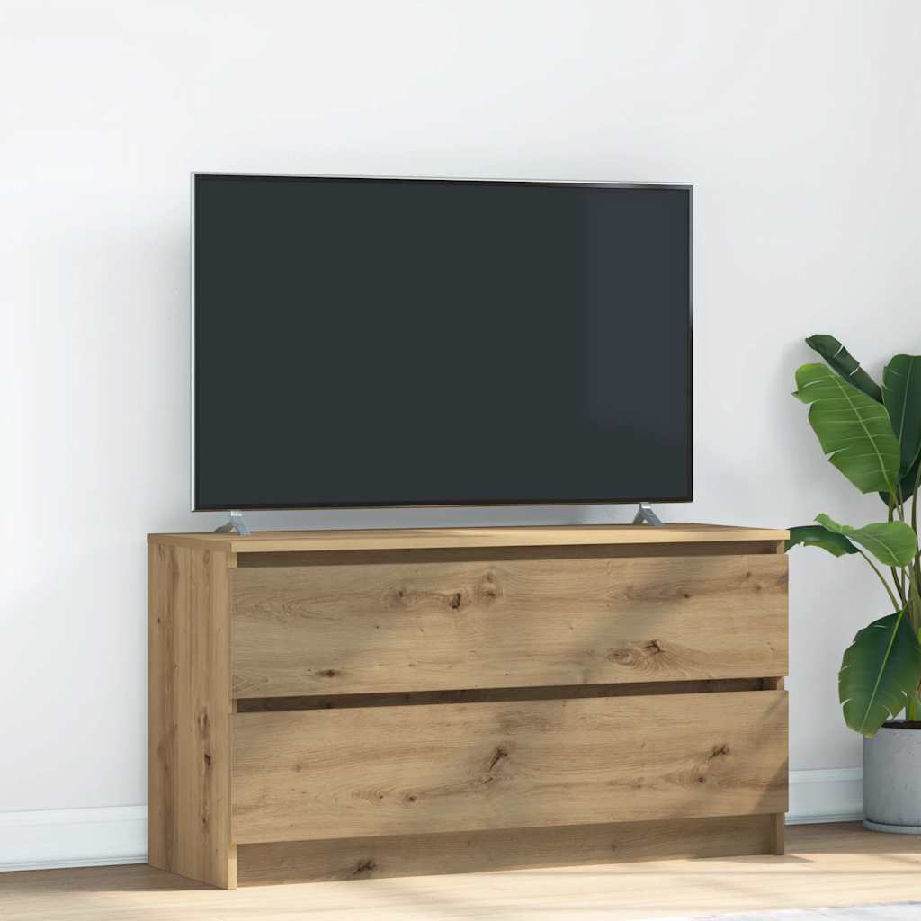 vidaXL Szafka RTV Artisan Oak 100x35x54 cm Drewno klejone
