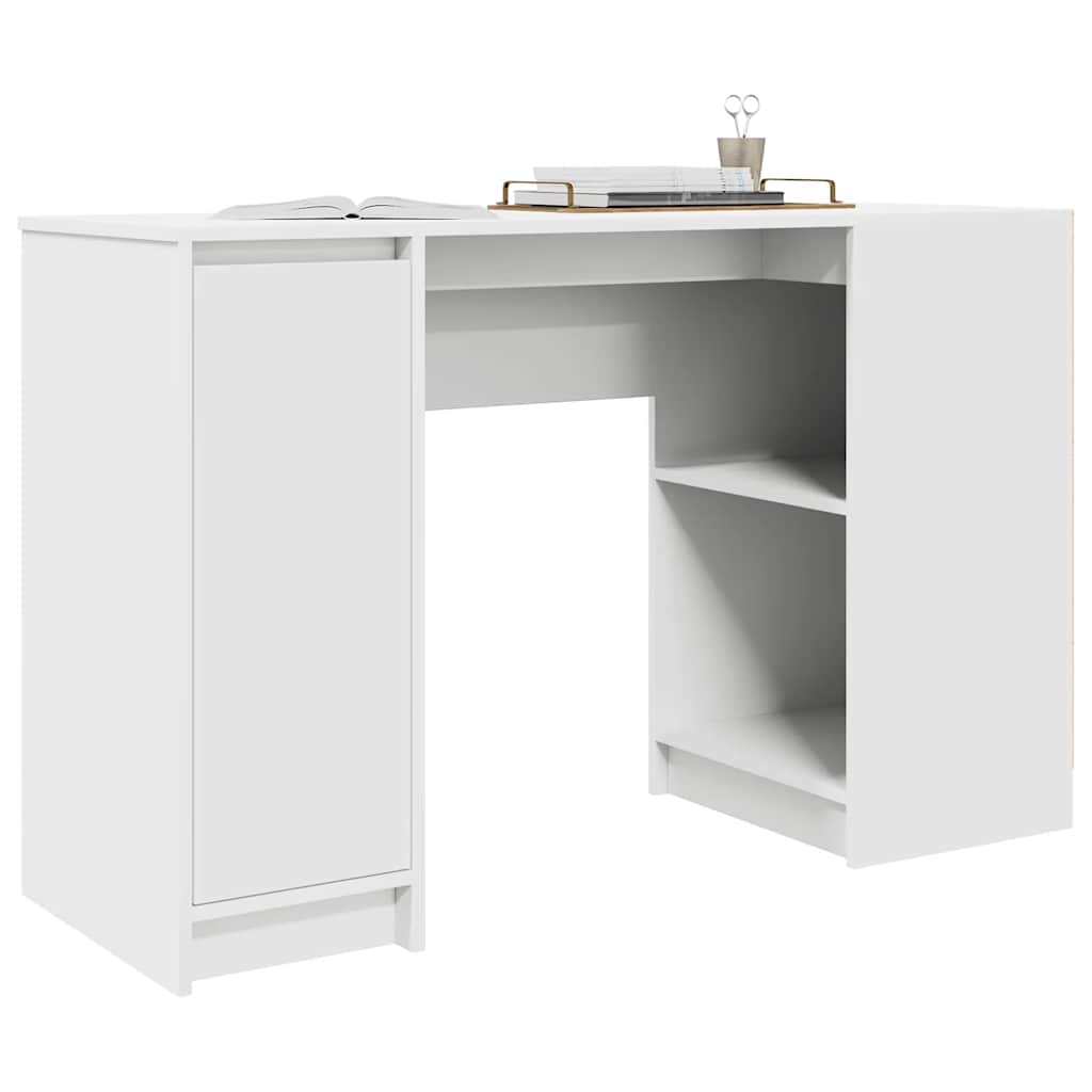 vidaXL Biurko Białe 120x42x76 cm Drewno klejone