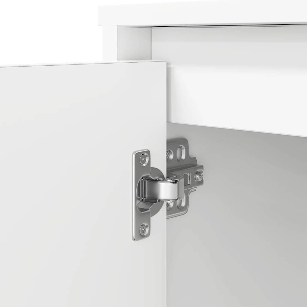 vidaXL Biurko Białe 120x42x76 cm Drewno klejone