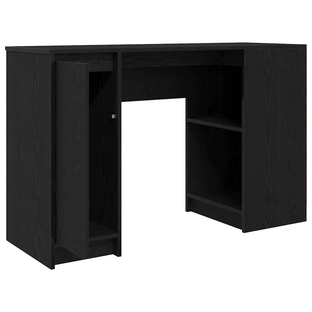 vidaXL Biurko Czarny Dąb 120x42x76 cm Drewno klejone