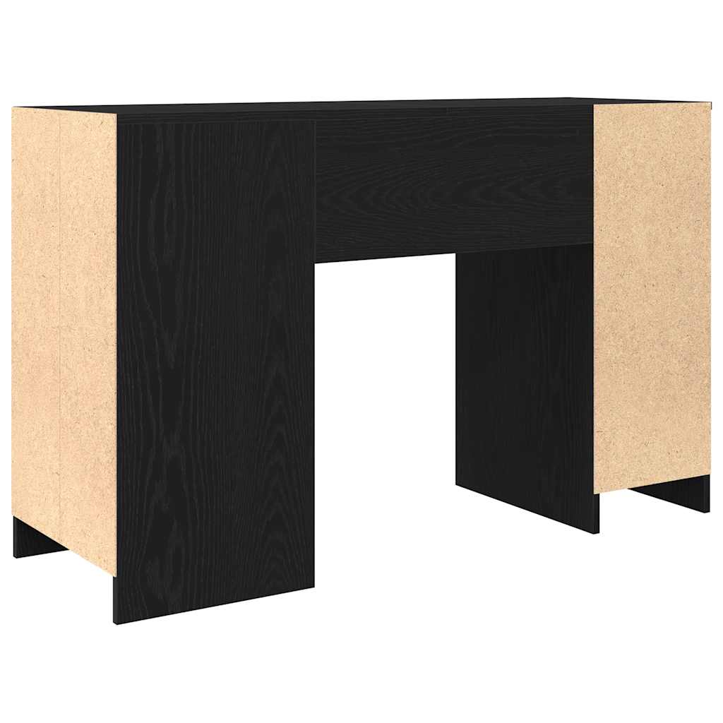 vidaXL Biurko Czarny Dąb 120x42x76 cm Drewno klejone