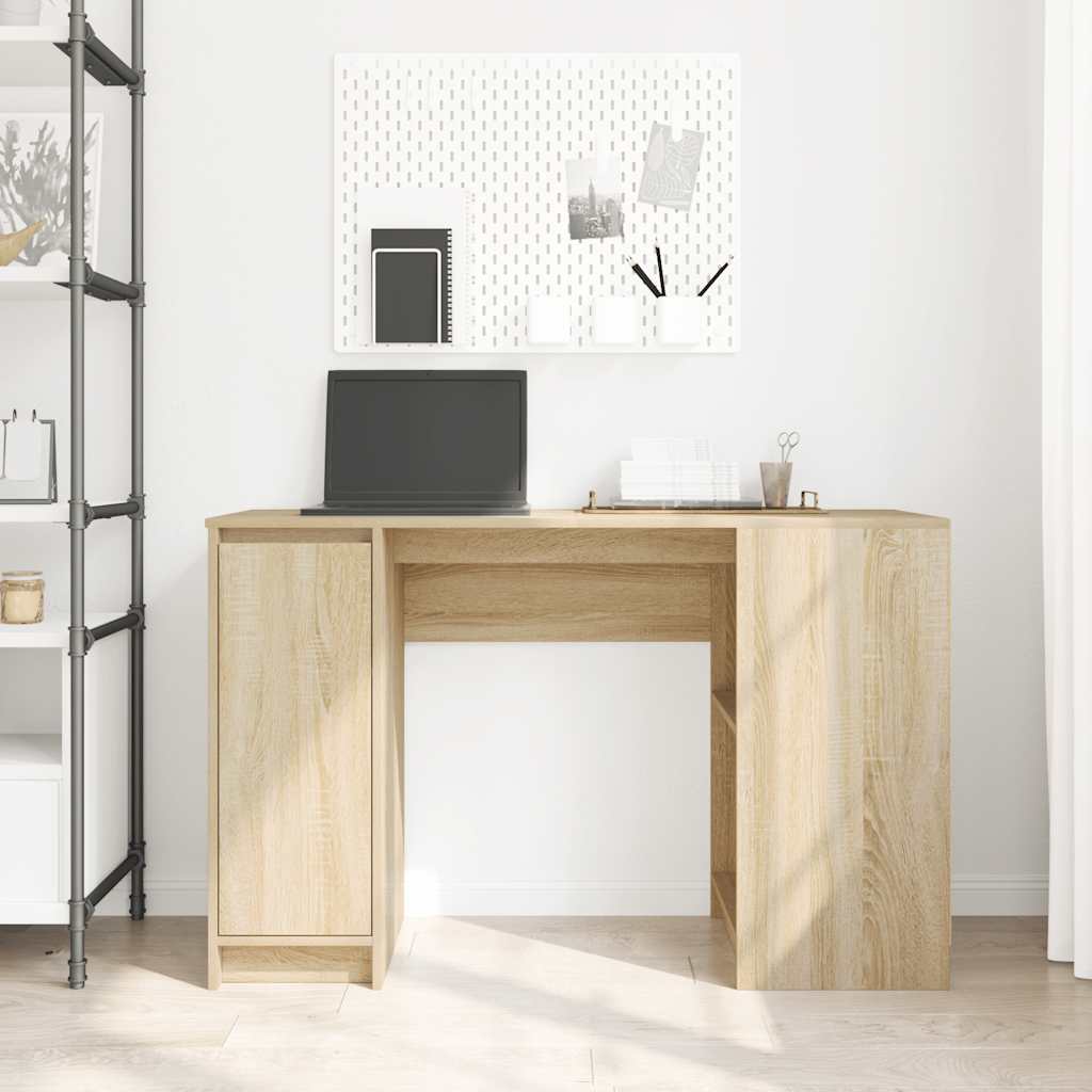 vidaXL Biurko Sonoma Oak 120x42x76 cm Drewno klejone