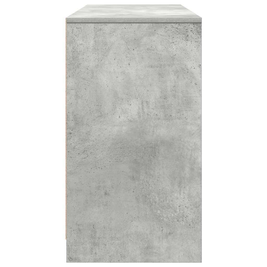 vidaXL Biurko Beton Szary 120x42x76 cm Drewno klejone