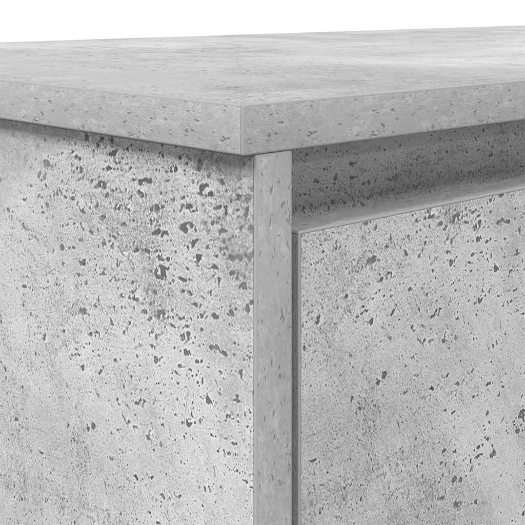 vidaXL Biurko Beton Szary 120x42x76 cm Drewno klejone