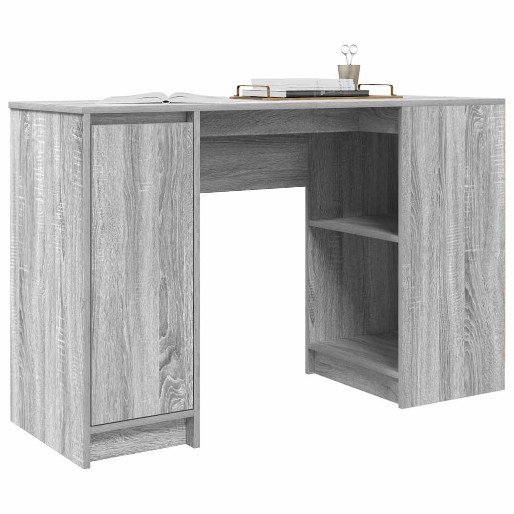 vidaXL Biurko Sonoma Szare 120x42x76 cm Drewno klejone