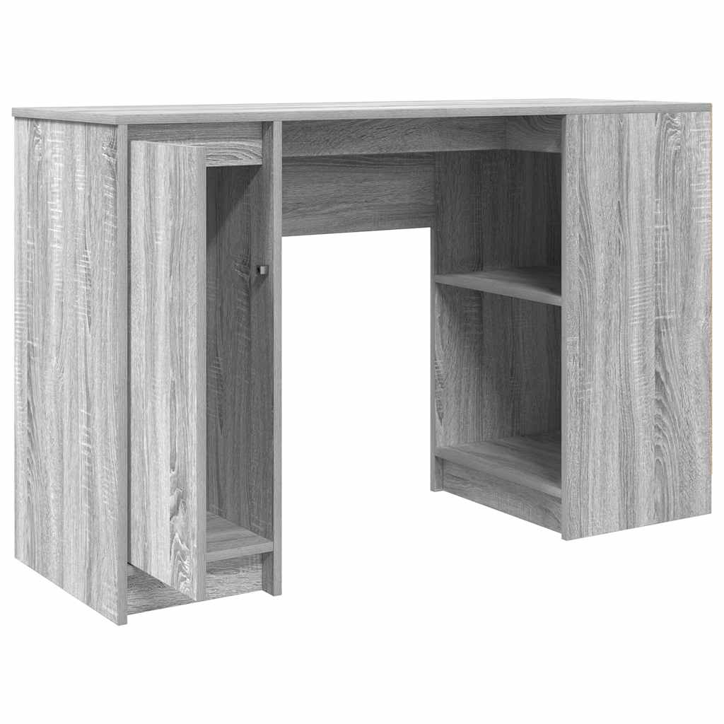 vidaXL Biurko Sonoma Szare 120x42x76 cm Drewno klejone