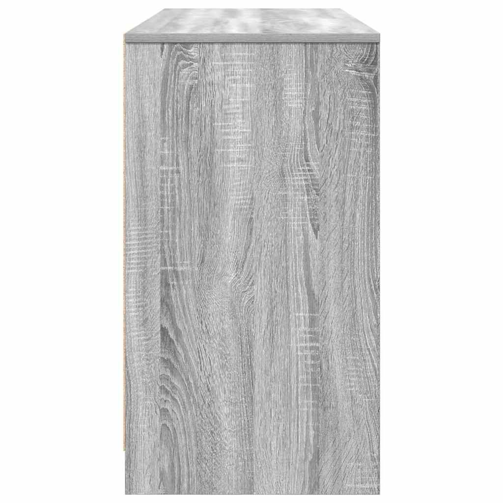 vidaXL Biurko Sonoma Szare 120x42x76 cm Drewno klejone