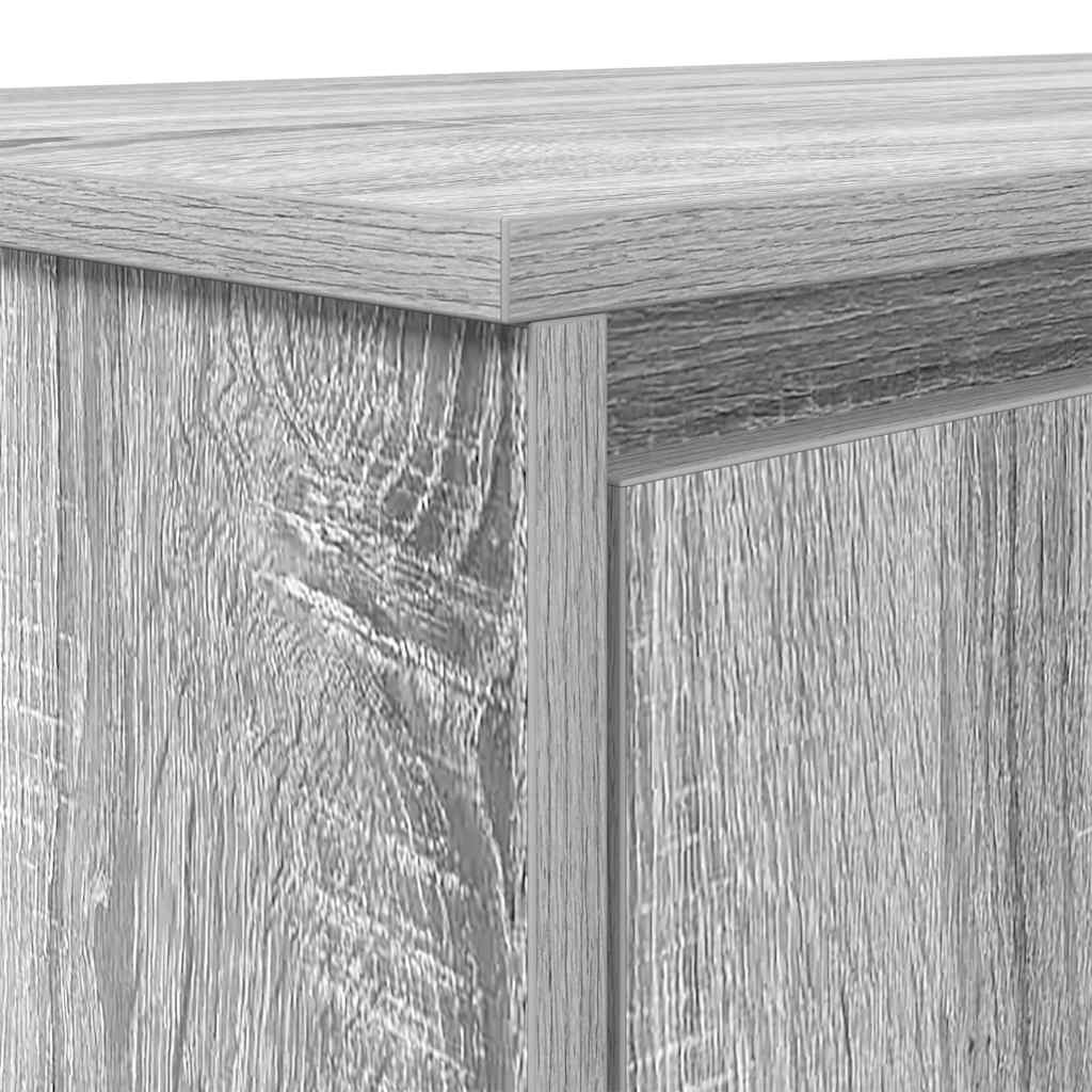 vidaXL Biurko Sonoma Szare 120x42x76 cm Drewno klejone