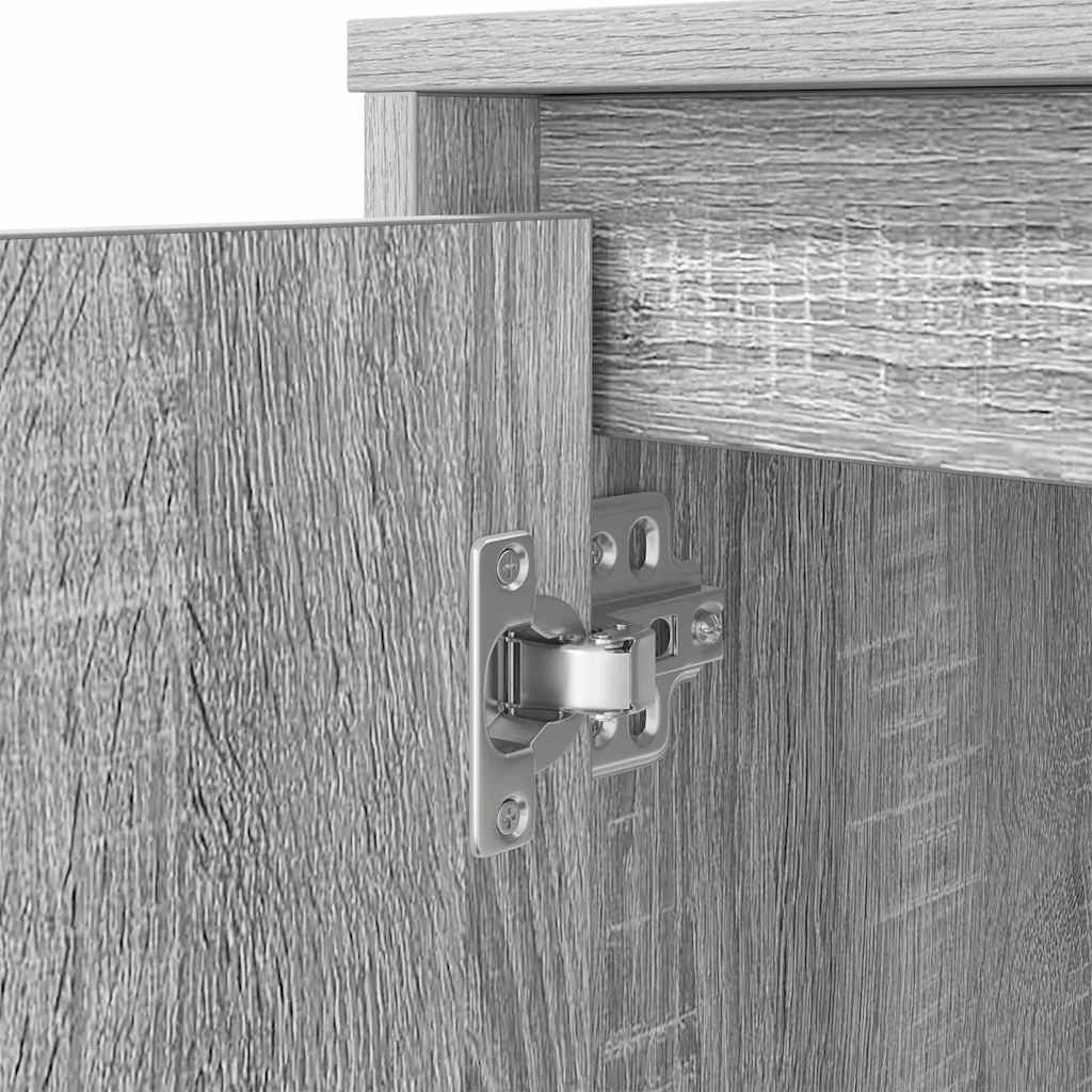 vidaXL Biurko Sonoma Szare 120x42x76 cm Drewno klejone