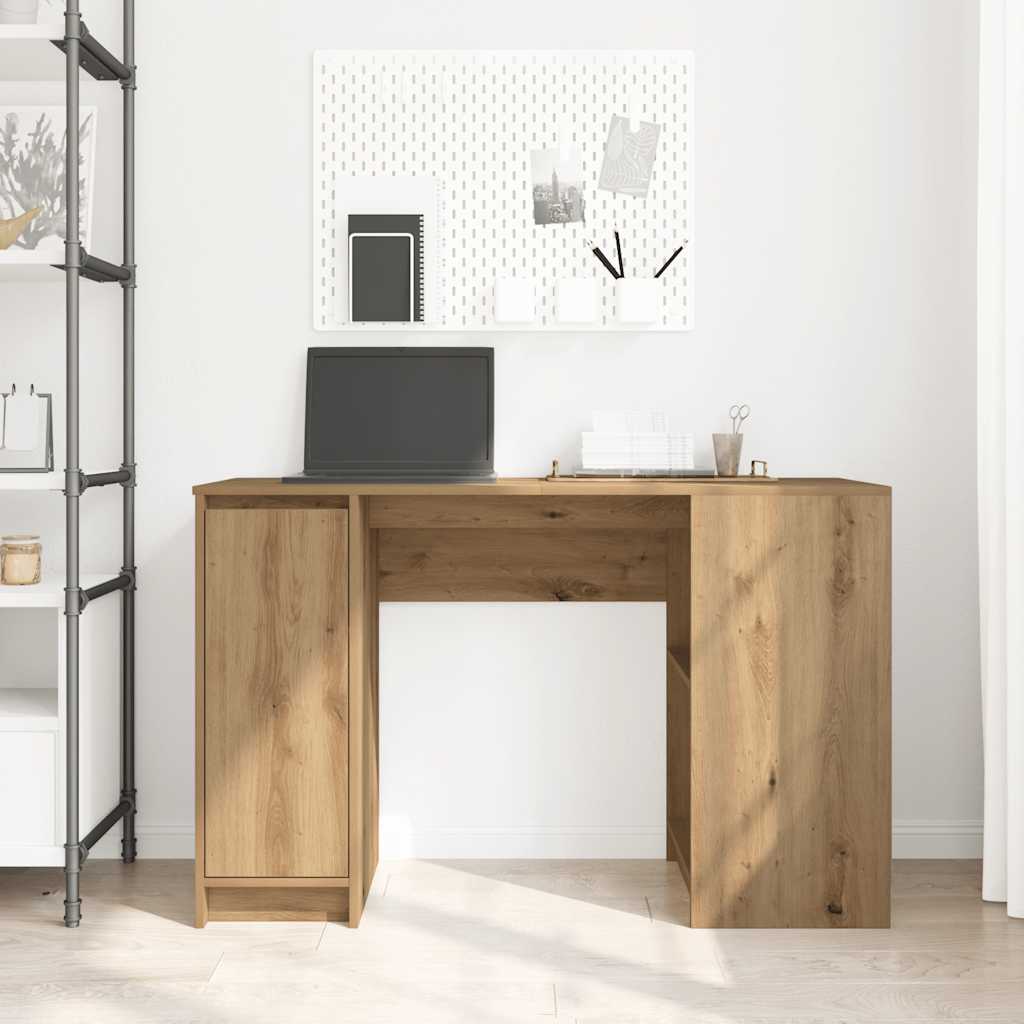 vidaXL Biurko Artisan Dąb 120x42x76 cm Drewno klejone