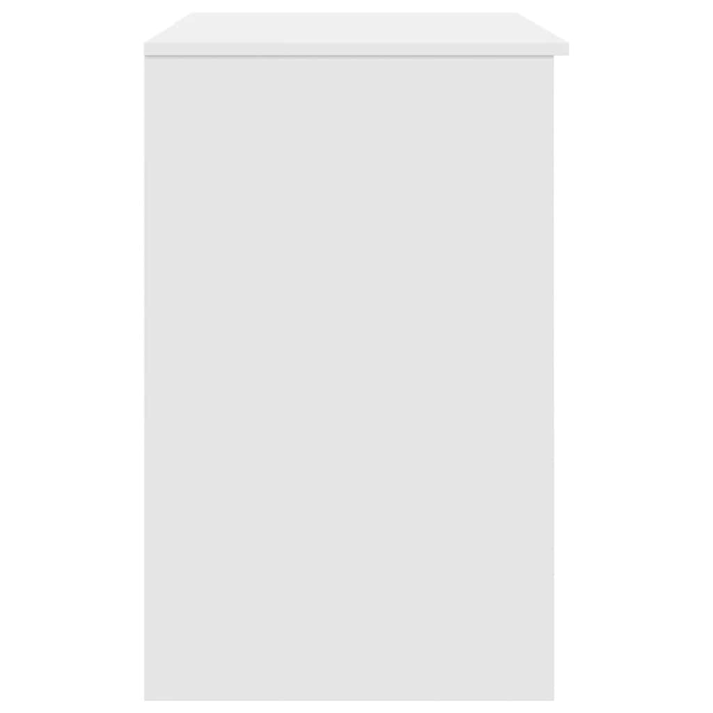 vidaXL Biurko Białe 86x49x76 cm Drewno klejone