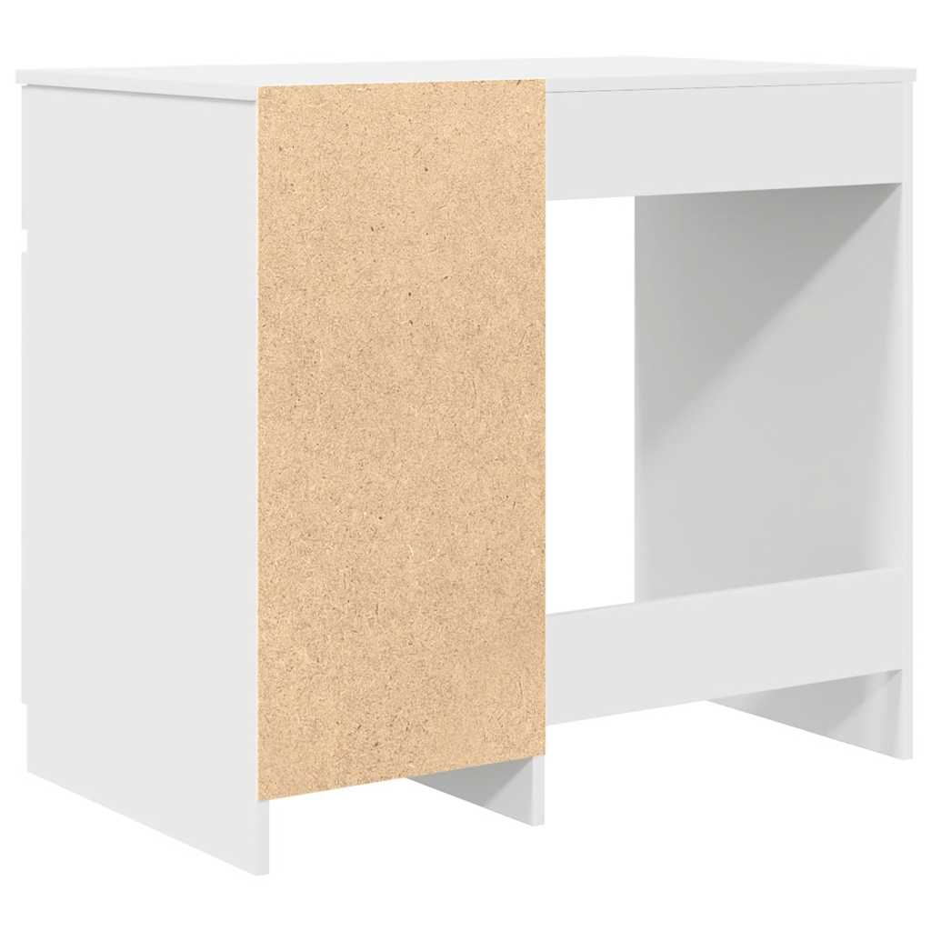 vidaXL Biurko Białe 86x49x76 cm Drewno klejone