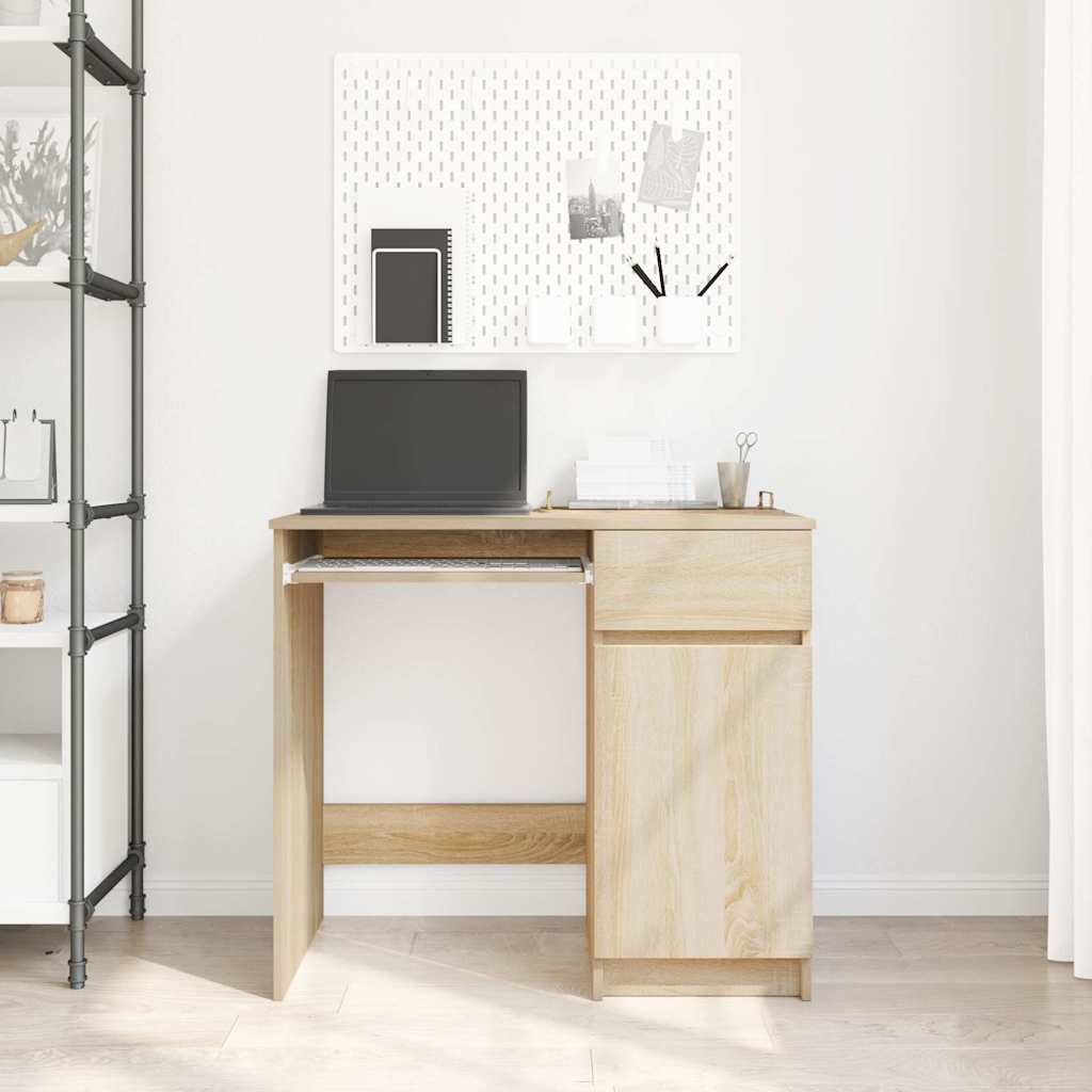 vidaXL Biurko Sonoma Oak 86x49x76 cm Drewno klejone