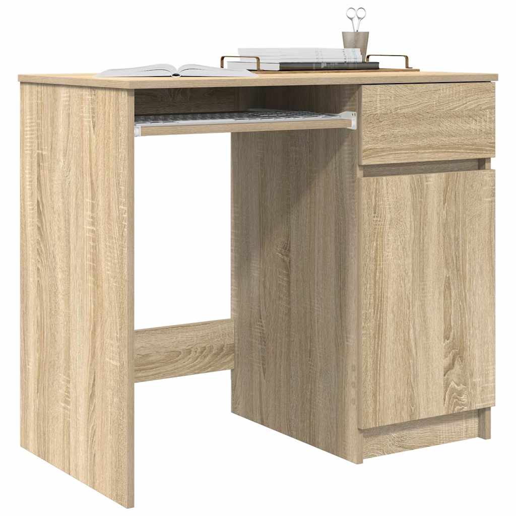 vidaXL Biurko Sonoma Oak 86x49x76 cm Drewno klejone