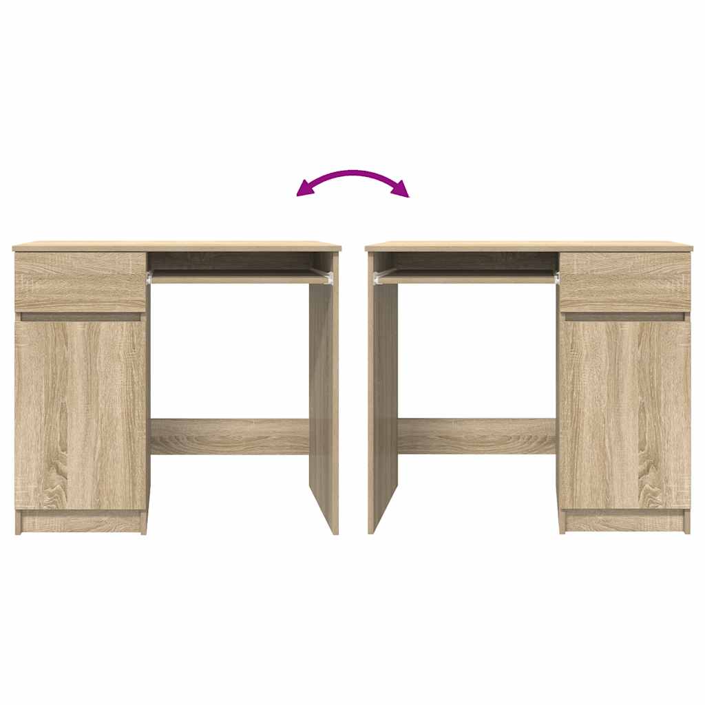 vidaXL Biurko Sonoma Oak 86x49x76 cm Drewno klejone