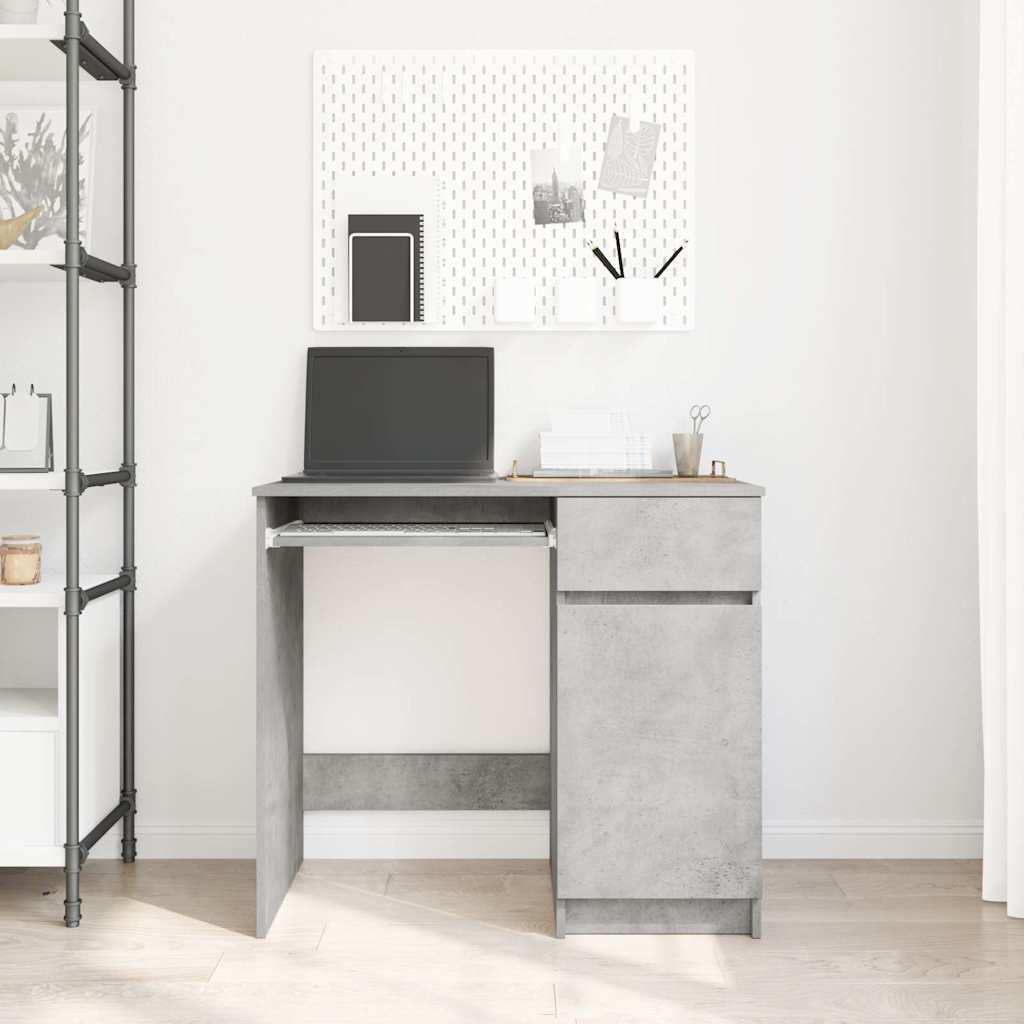 vidaXL Biurko Beton Szary 86x49x76 cm Drewno klejone