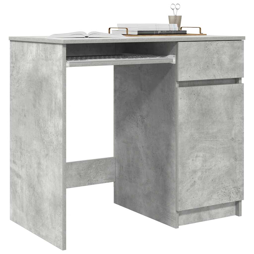 vidaXL Biurko Beton Szary 86x49x76 cm Drewno klejone