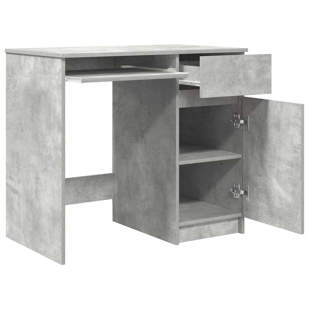 vidaXL Biurko Beton Szary 86x49x76 cm Drewno klejone
