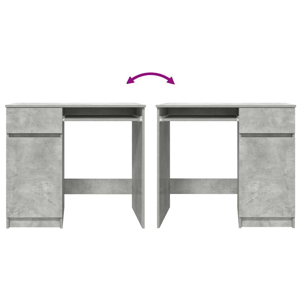 vidaXL Biurko Beton Szary 86x49x76 cm Drewno klejone