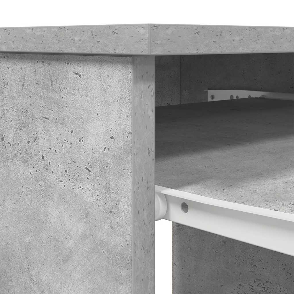 vidaXL Biurko Beton Szary 86x49x76 cm Drewno klejone