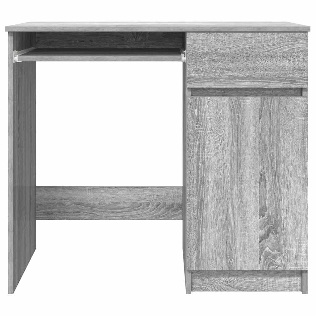 vidaXL Biurko Sonoma Szare 86x49x76 cm Drewno klejone