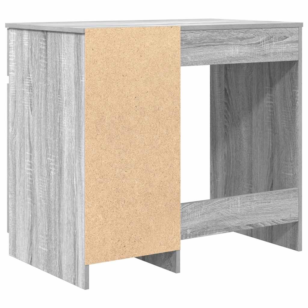 vidaXL Biurko Sonoma Szare 86x49x76 cm Drewno klejone