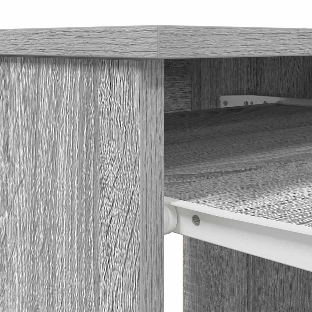 vidaXL Biurko Sonoma Szare 86x49x76 cm Drewno klejone