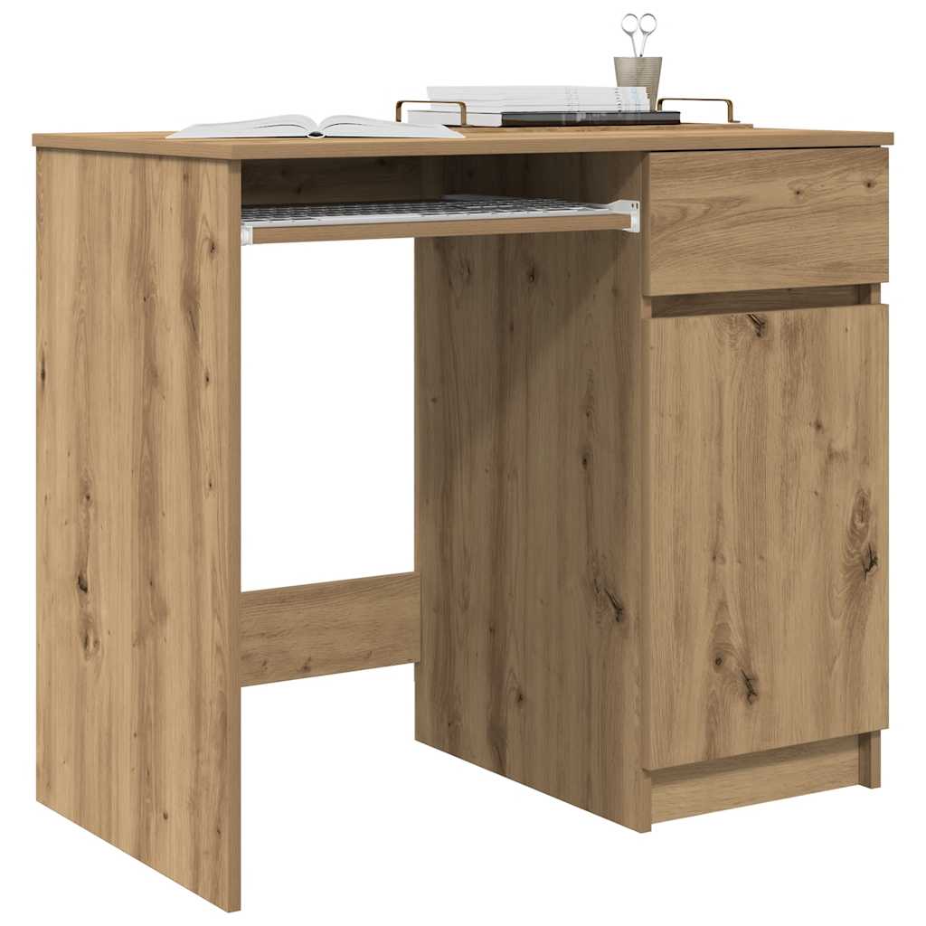 vidaXL Biurko Artisan Dąb 86x49x76 cm Drewno klejone