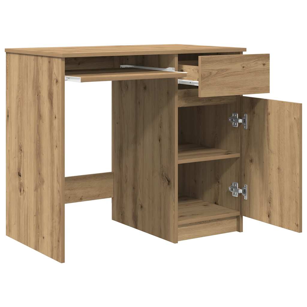 vidaXL Biurko Artisan Dąb 86x49x76 cm Drewno klejone