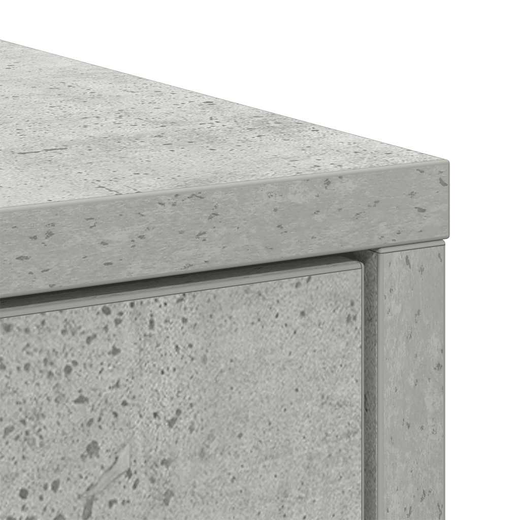 vidaXL Komoda z szufladami i drzwiami, szarość betonu, 70,5x34x74,5 cm