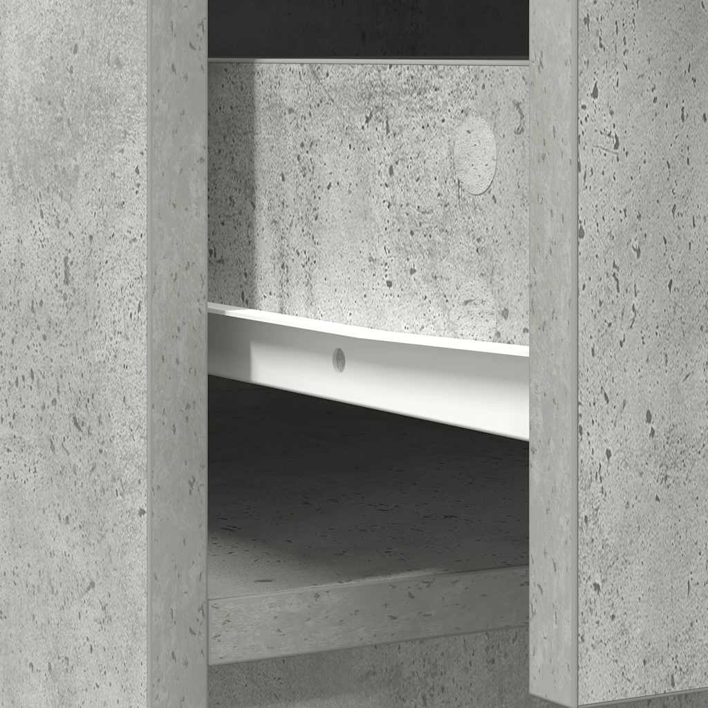 vidaXL Komoda z szufladami i drzwiami, szarość betonu, 70,5x34x74,5 cm