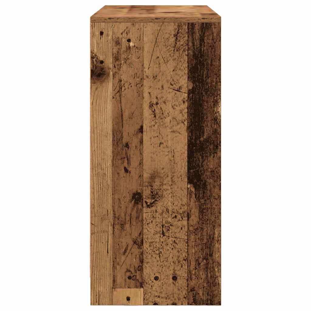 vidaXL Komoda z szufladami i drzwiami, stare drewno, 70,5x34x74,5 cm