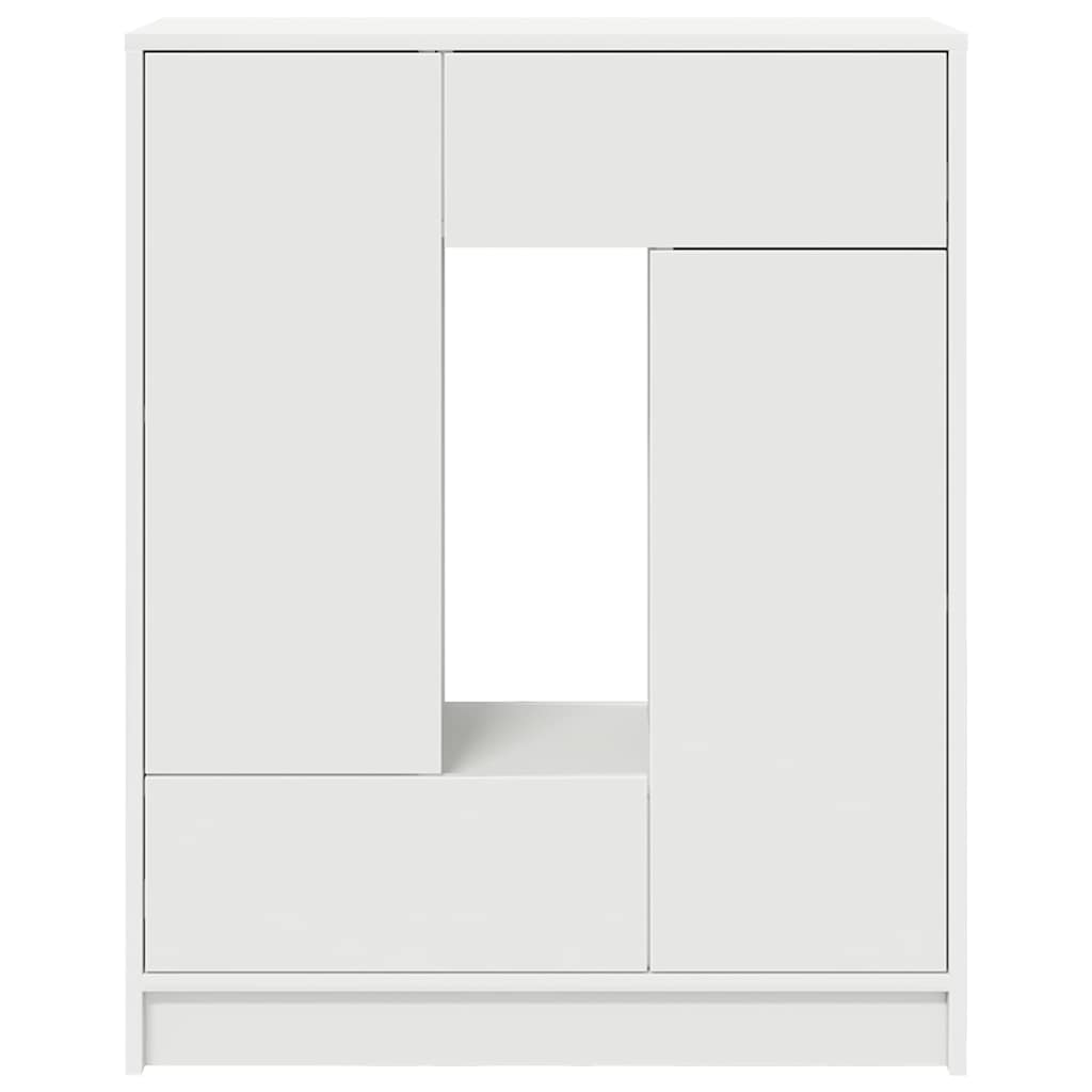 vidaXL Komoda z szufladami i drzwiami, biała, 73x31x90 cm