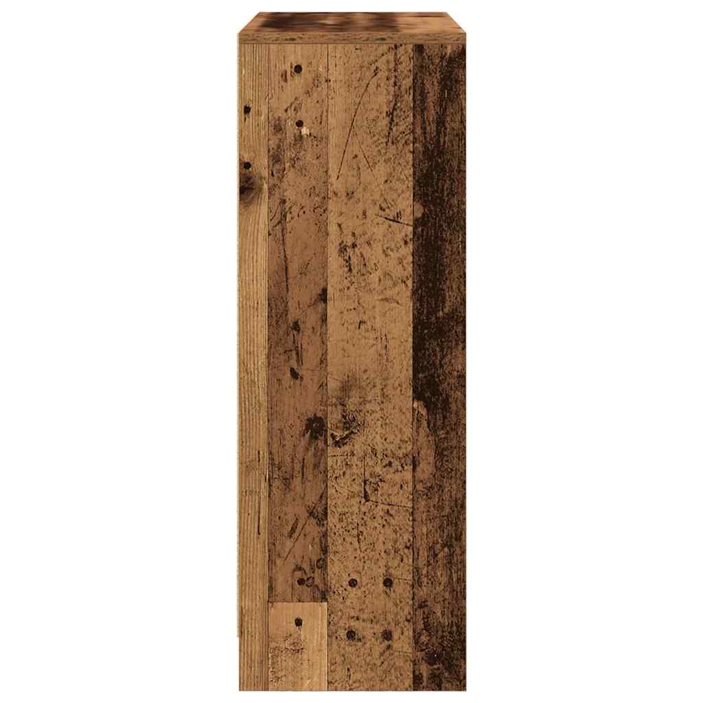 vidaXL Komoda z szufladami i drzwiami, stare drewno, 73x31x90 cm