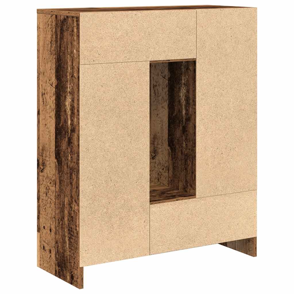 vidaXL Komoda z szufladami i drzwiami, stare drewno, 73x31x90 cm