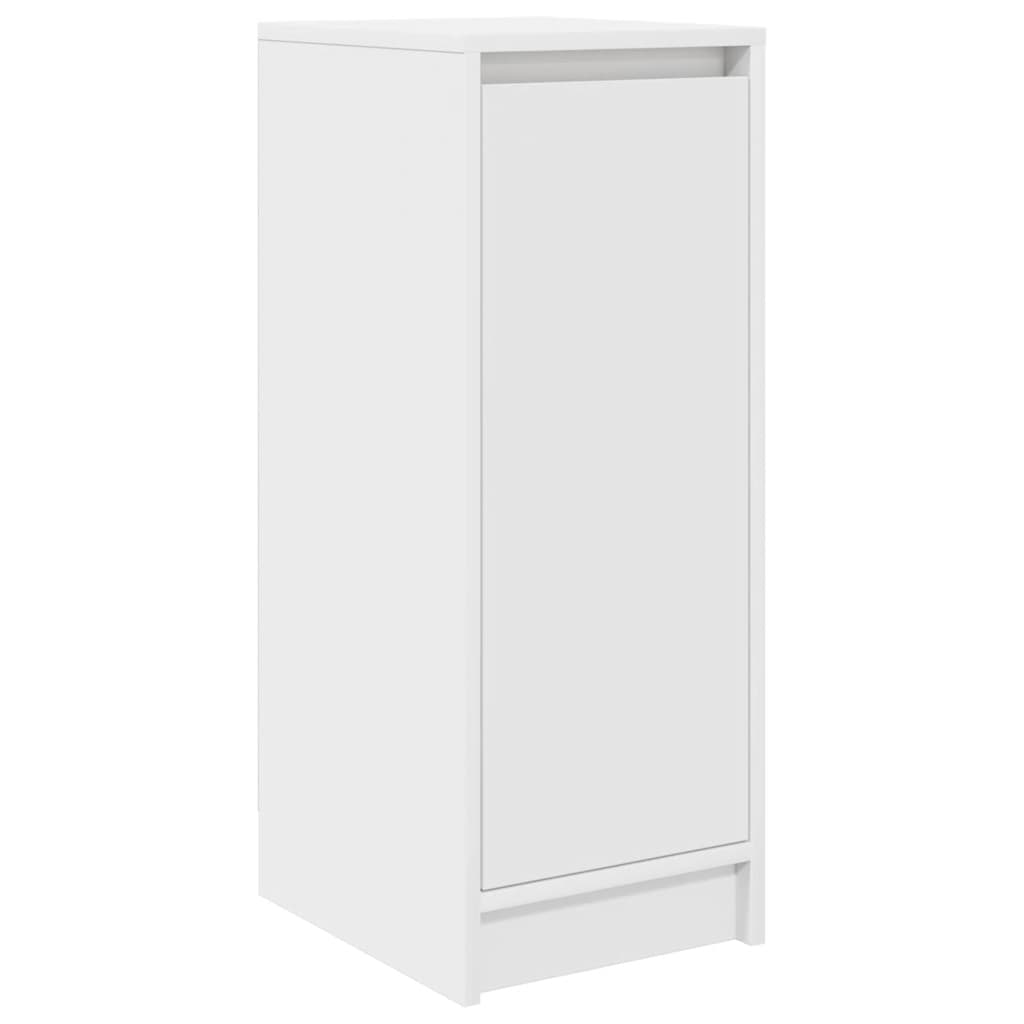 vidaXL Szafka na buty Biała 29,5x34x76 cm Drewno klejone