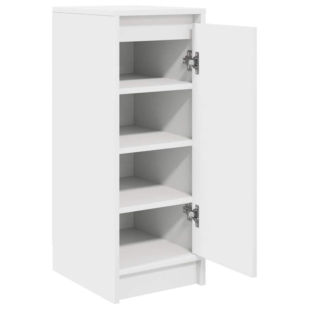vidaXL Szafka na buty Biała 29,5x34x76 cm Drewno klejone