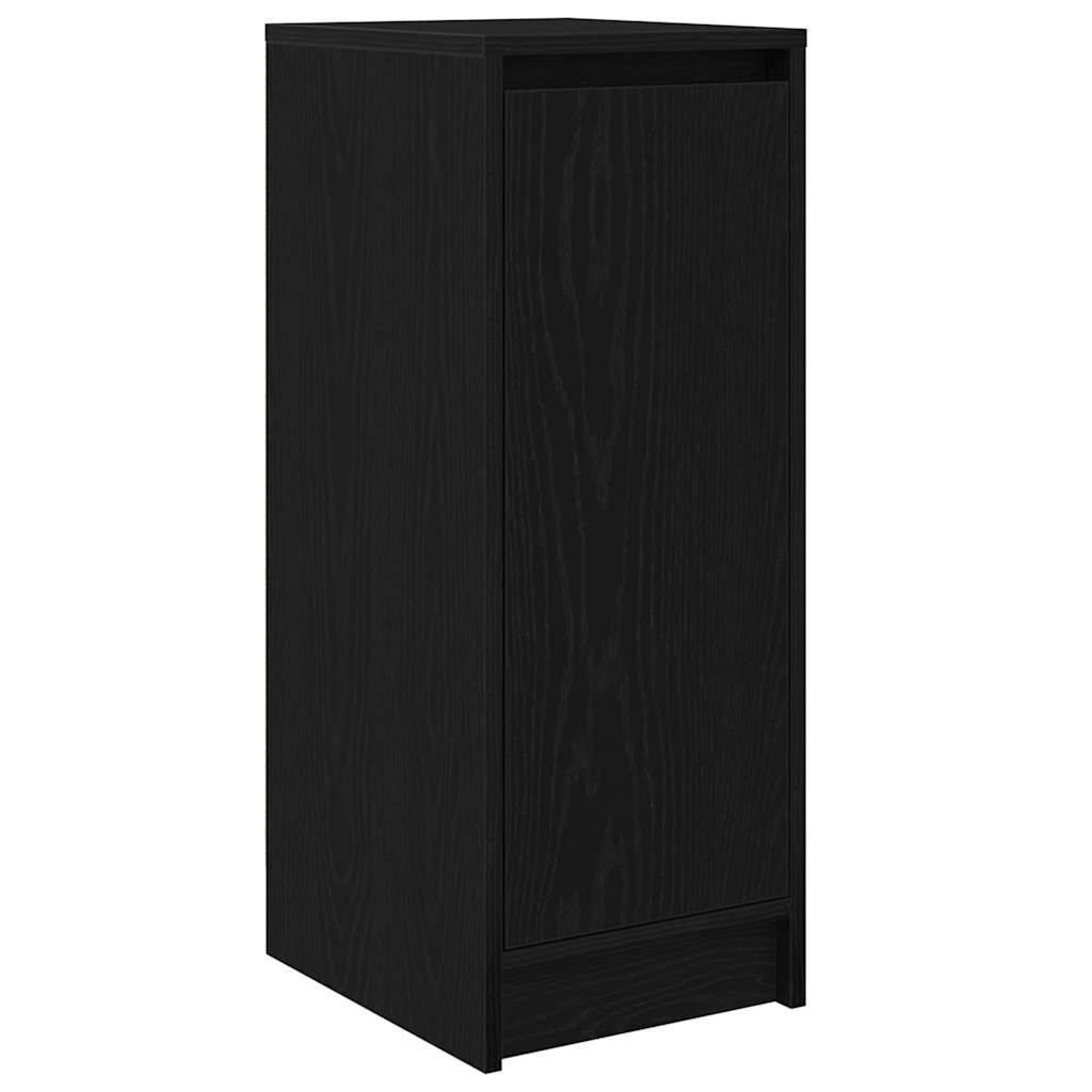 vidaXL Szafka na buty Czarny dąb 29,5x34x76 cm Drewno klejone