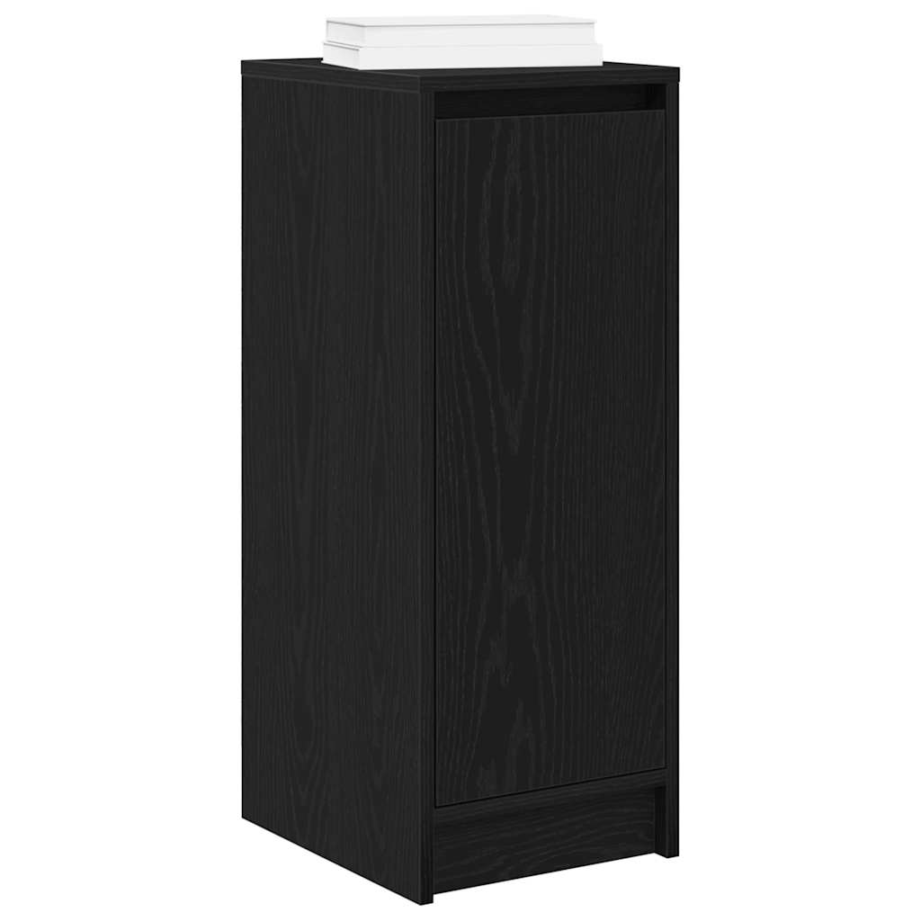 vidaXL Szafka na buty Czarny dąb 29,5x34x76 cm Drewno klejone