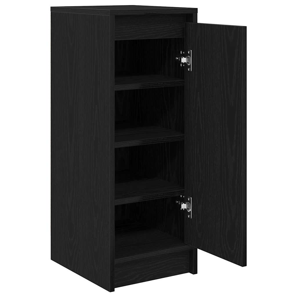 vidaXL Szafka na buty Czarny dąb 29,5x34x76 cm Drewno klejone