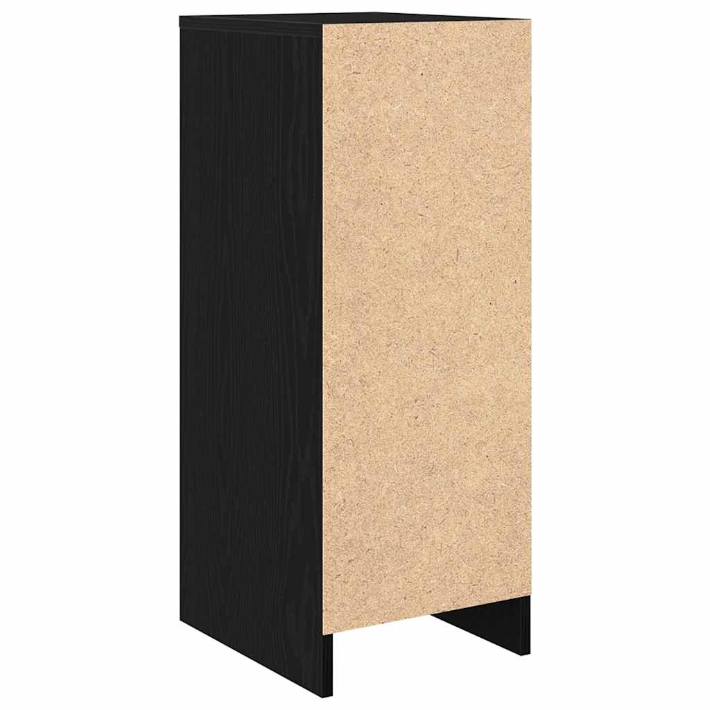 vidaXL Szafka na buty Czarny dąb 29,5x34x76 cm Drewno klejone