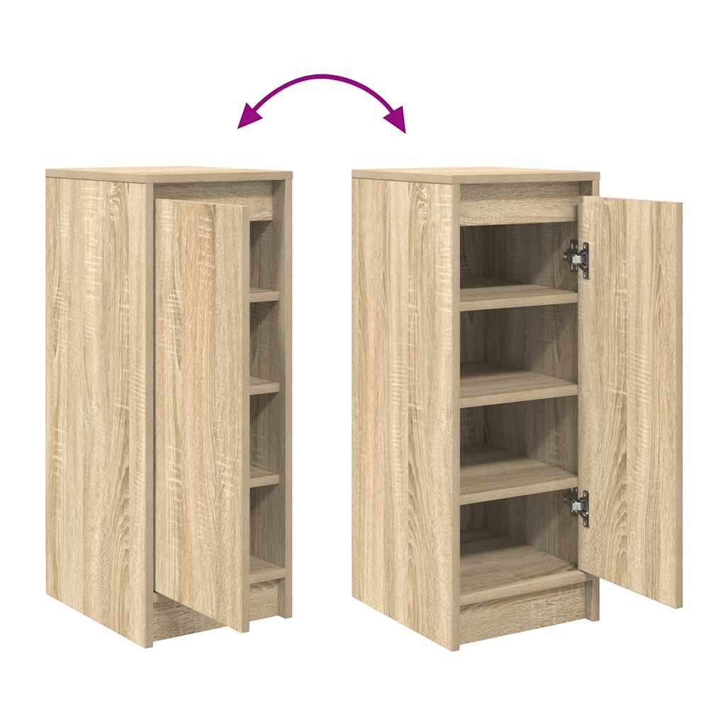 vidaXL Szafka na buty Sonoma Oak 29,5x34x76 cm Drewno klejone