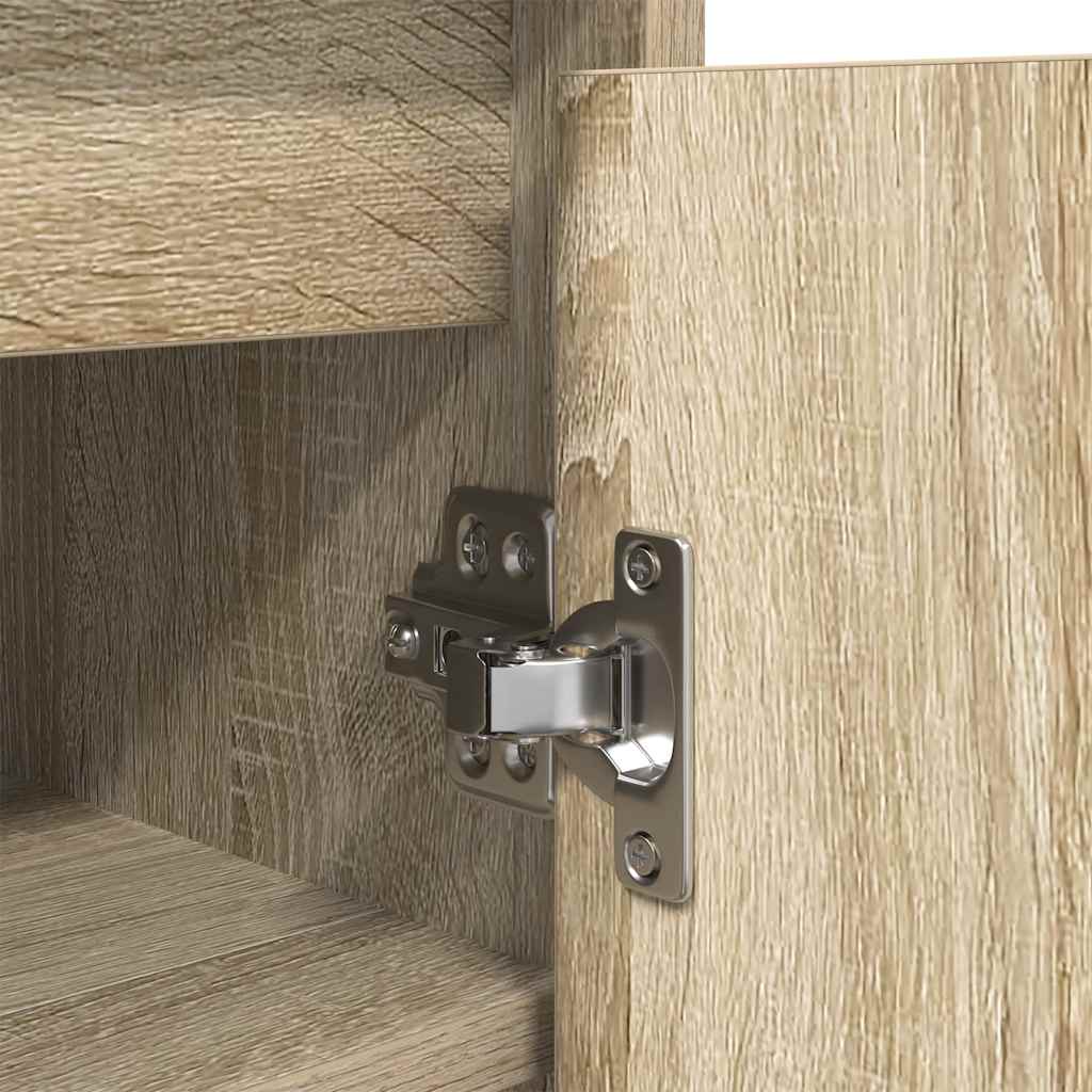 vidaXL Szafka na buty Sonoma Oak 29,5x34x76 cm Drewno klejone