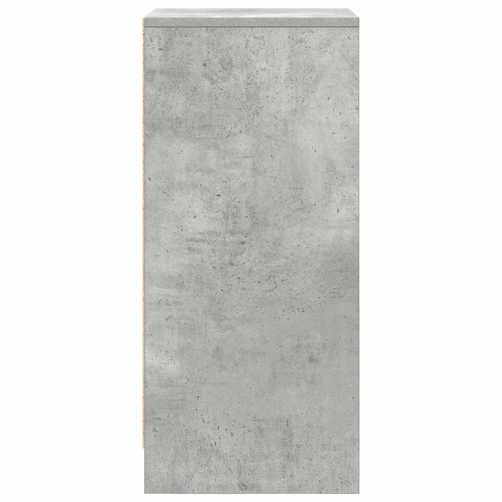 vidaXL Szafka na buty Beton Szary 29,5x34x76 cm Drewno klejone