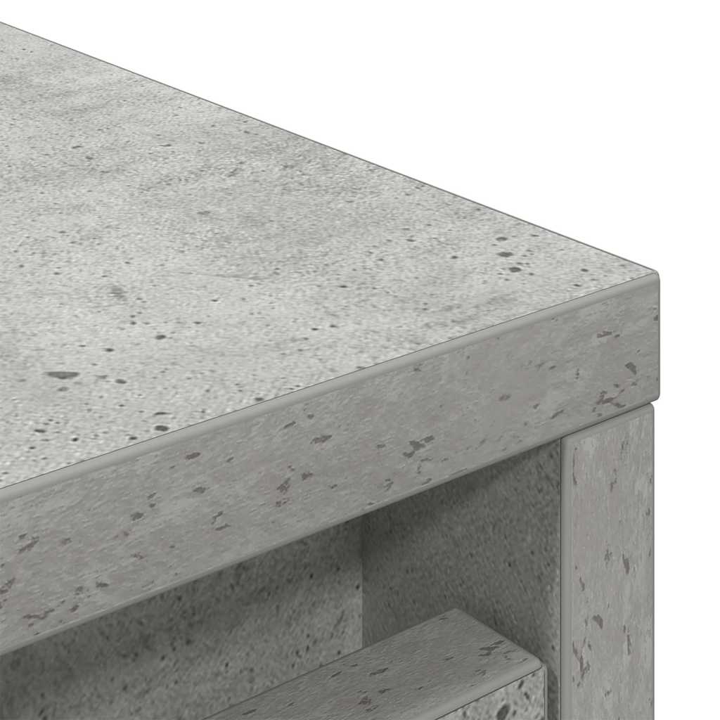 vidaXL Szafka na buty Beton Szary 29,5x34x76 cm Drewno klejone