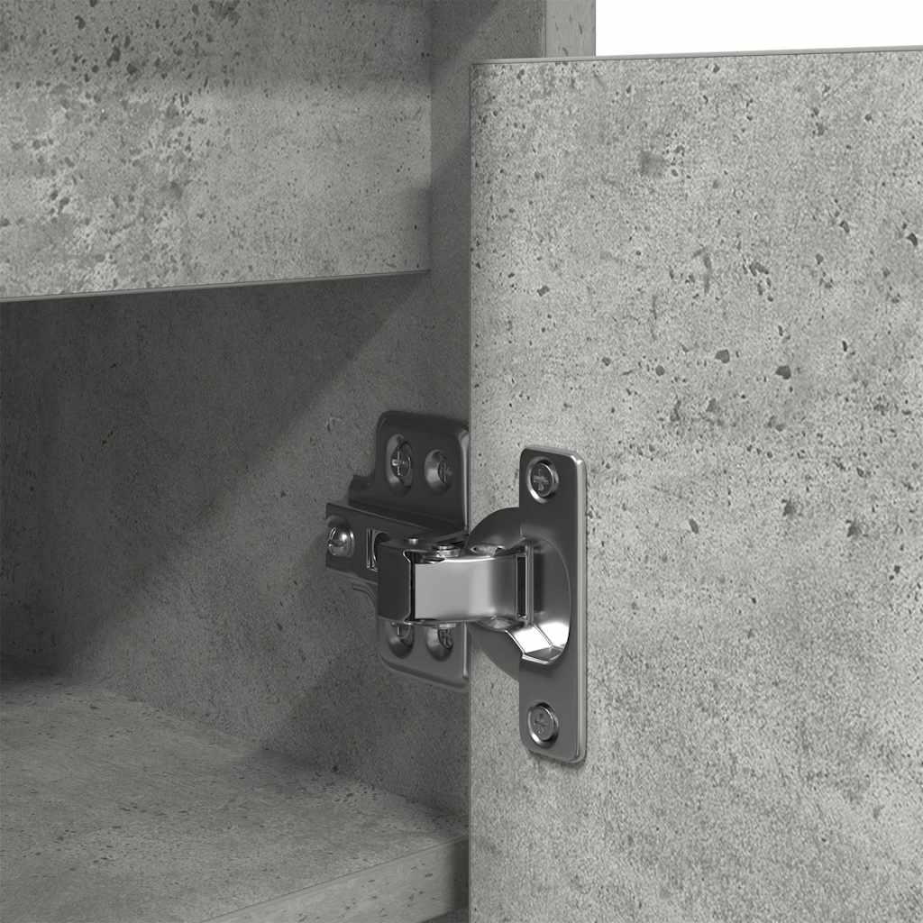 vidaXL Szafka na buty Beton Szary 29,5x34x76 cm Drewno klejone