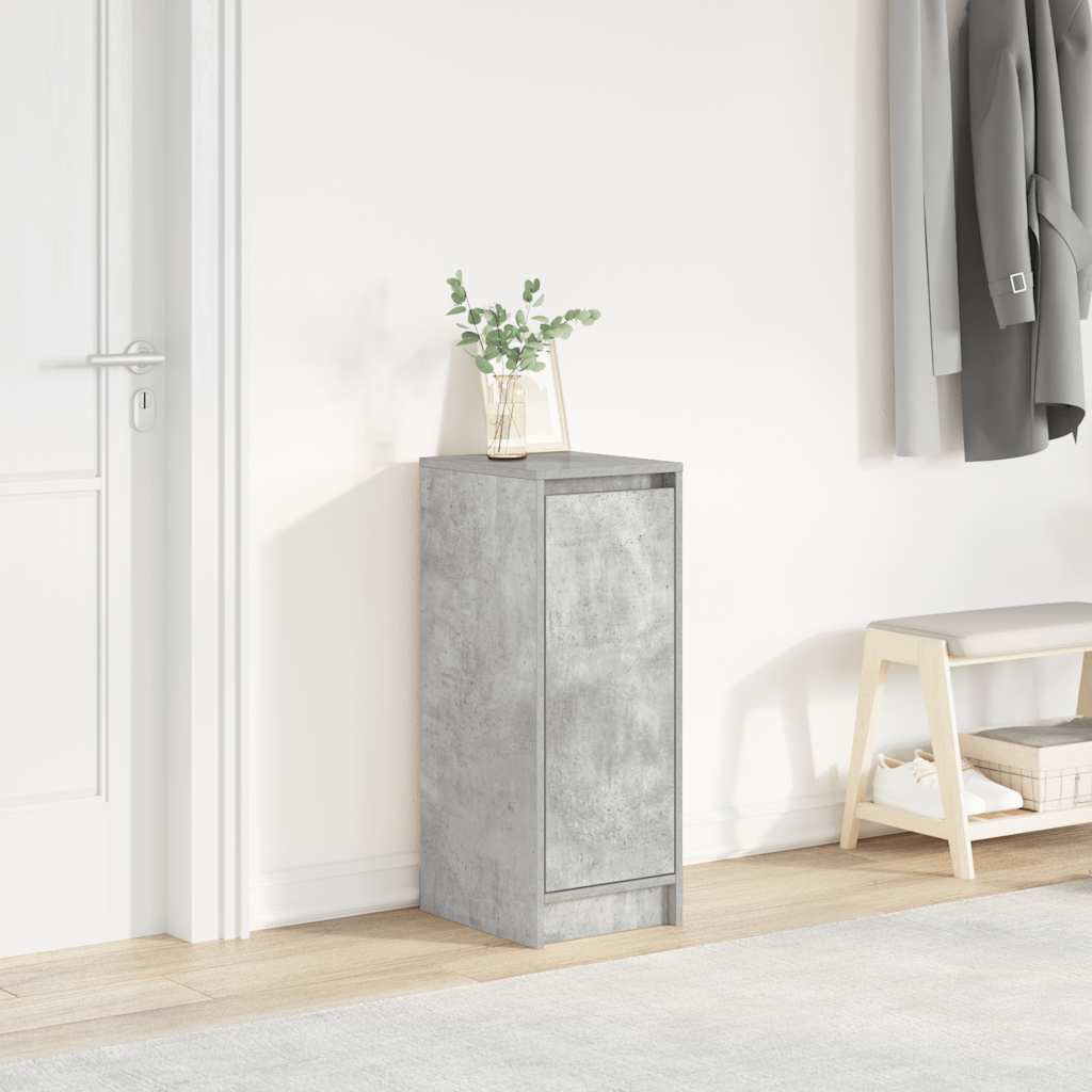 vidaXL Szafka na buty Beton Szary 29,5x34x76 cm Drewno klejone