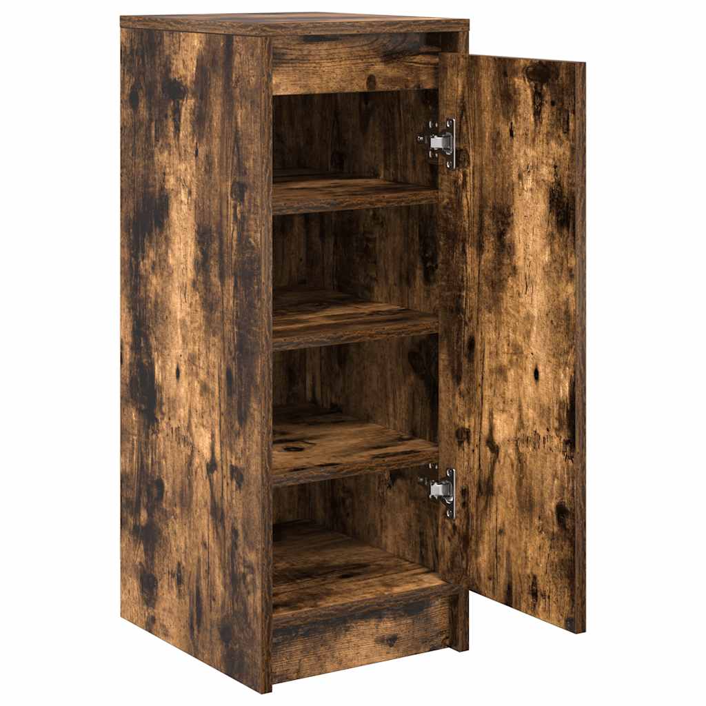 vidaXL Szafka na buty Dąb wędzony 29,5x34x76 cm Drewno klejone
